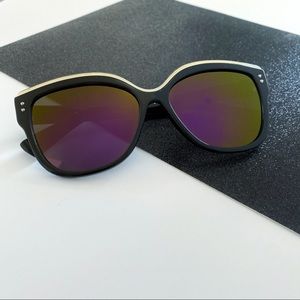 Reflective Miramar Mirror Sunglasses - Purple